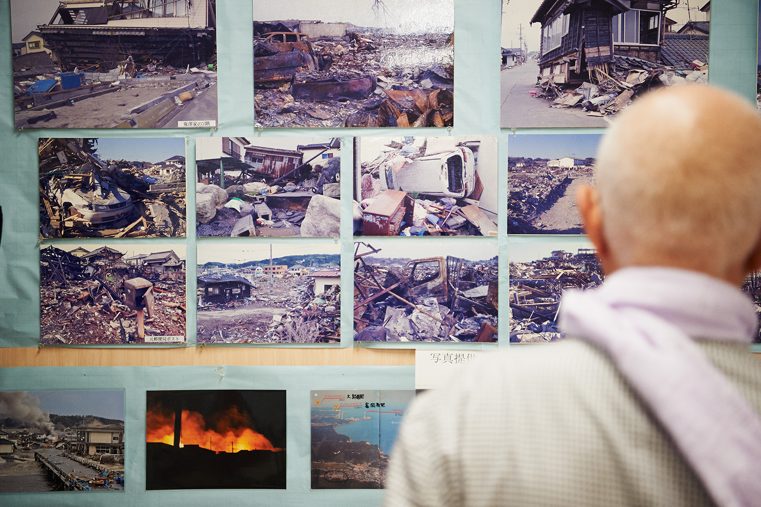 津波だけではなく、火災の被害もひどかった久ノ浜では多くの人が家を失いました