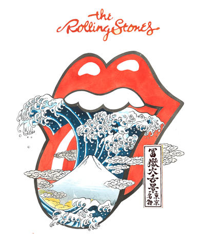 The Rolling Stones富嶽大舌景～赤舌～ ©2017 Musidor B.V. Under license to Bravado Merchandising. All Rights Reserved.