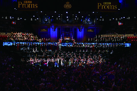 BBC Proms 2018の様子(Last Night of the Promsより)　©BBC／Chris Christodoulou